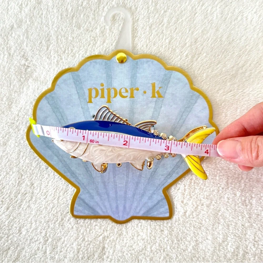 Piper K Yellowfin Tuna Fish Hair Claw Clip